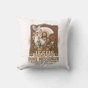 Coussin Messager Jésus Colombe Messager Jésus Colombe Chré
