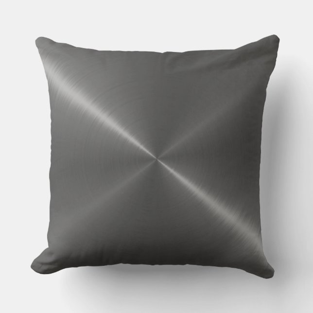 Coussin Métal en acier inoxydable gris (Recto)