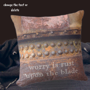 Coussin Métal rose roux