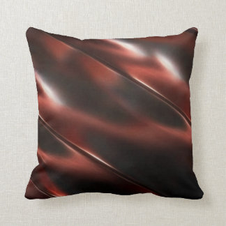 Coussin Métal rouge brillant Abstrait