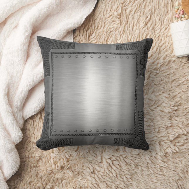 Coussin métallique brossé (Couverture)
