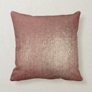 Coussin métallique fascinant d'or rose de poudre