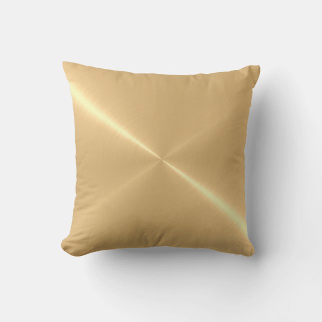 Coussin Métallurgique Lumière Or Acier Inoxydable Revêteme (Recto)