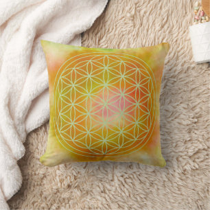 Coussin Métatron, chakra, zen, géométrie sacrée, angel,