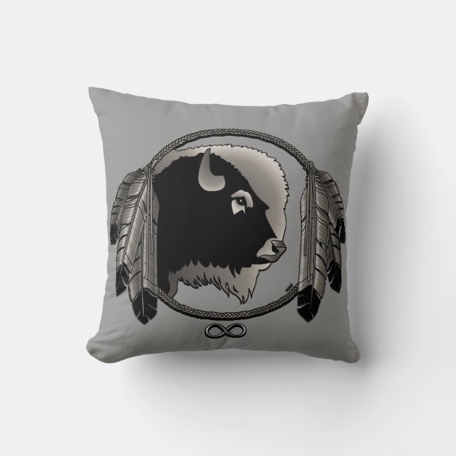 Coussin métis Coussins d'art autochtone personnali (Recto)