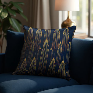 Coussin Métropole en laiton Rose - Géométrie Luxe Déco