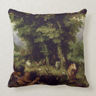 Coussin Mettez à la terre ou le paradis terrestre, 1607-0