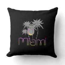 Miami Beach, Floride Cool Jeu d'oreillers modernes