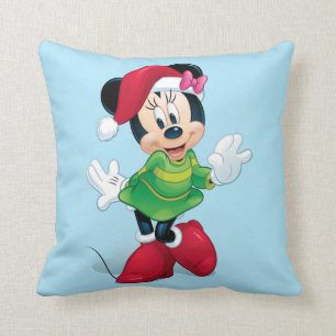 Coussin Mickey & Friends Minnie tenue pour Noël