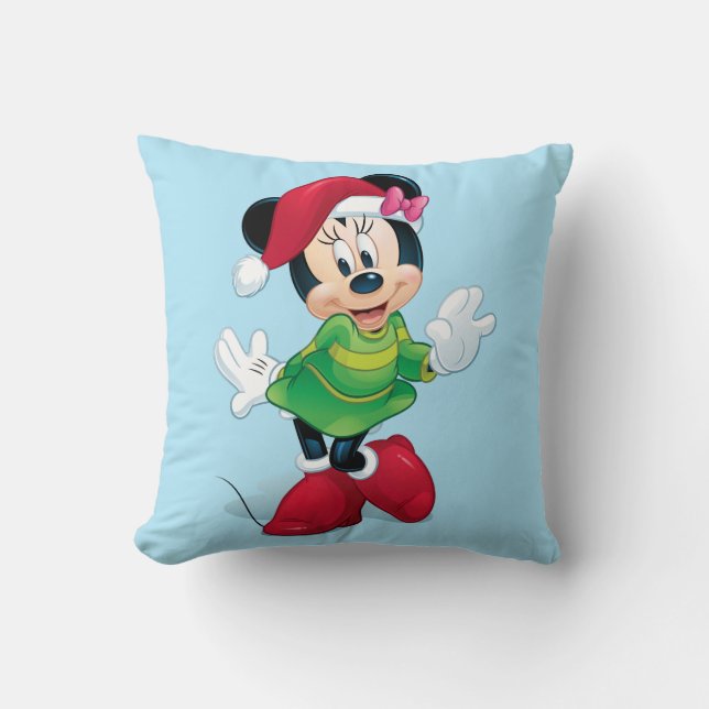 Coussin Mickey & Friends | Minnie Vêtue Pour Noël (Recto)