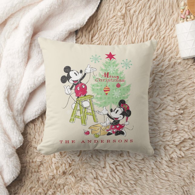 Coussin Mickey & Minnie de Disney | Arbre de Noël - Famill (Couverture)