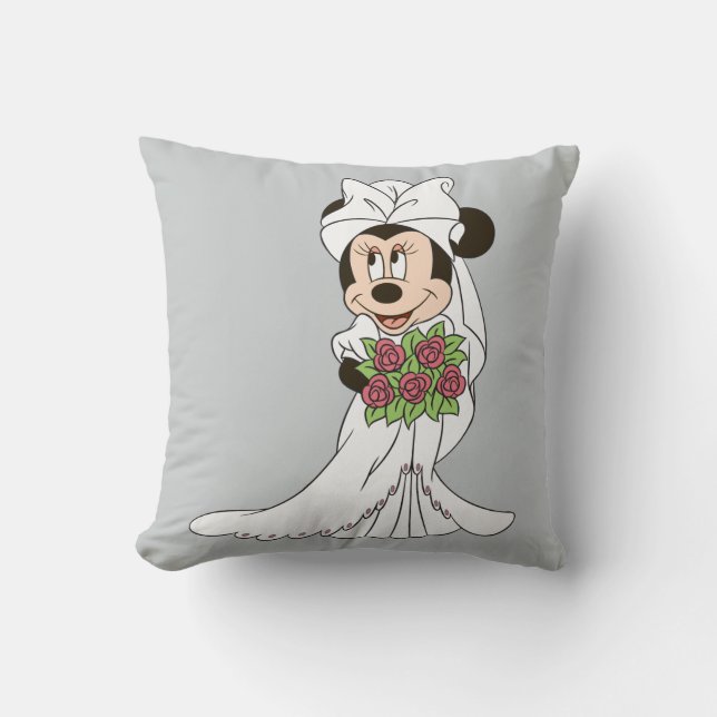 Coussin Mickey & Minnie Mariage | Se préparer (Recto)