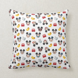 Coussin Mickey Mouse Emoji Pattern