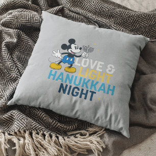 Coussin Mickey Mouse Hanouka de l'amour et de la lumière