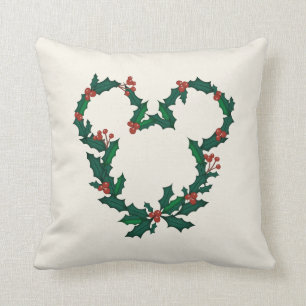 Coussin Mickey Mouse Holiday Wreath