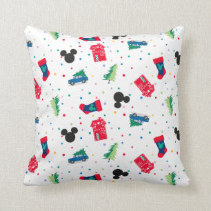 Coussin Mickey Mouse   Motif d'icône de Noël