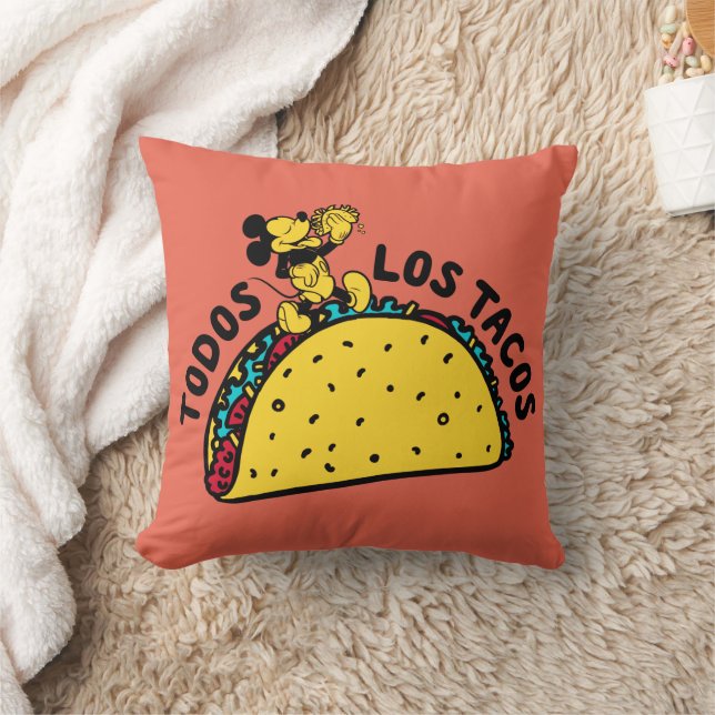 Coussin Mickey Mouse Todos Los Tacos Sign (Couverture)