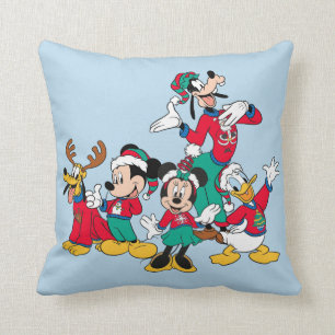 Coussin Mickey & ses amis Tenues de Noël