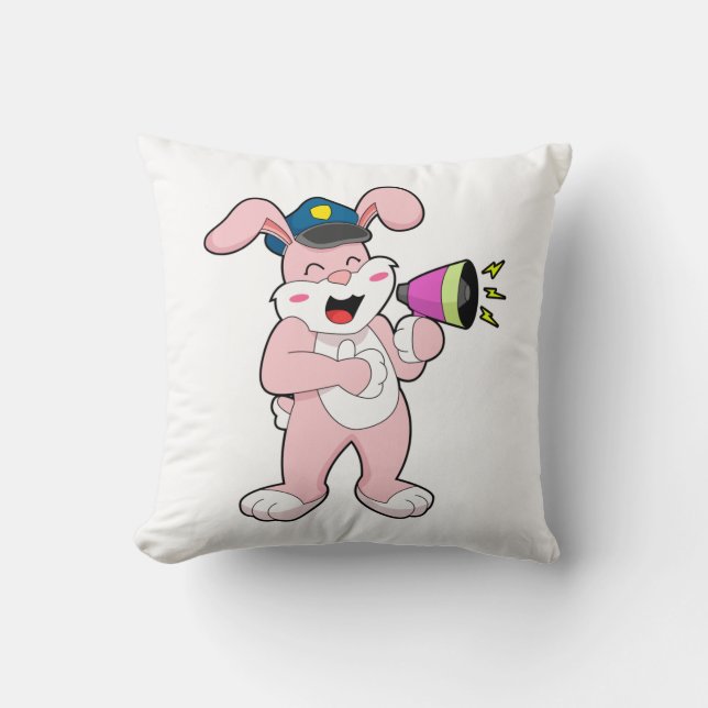 Coussin Microphone de l'officier de police de Rabbit (Recto)