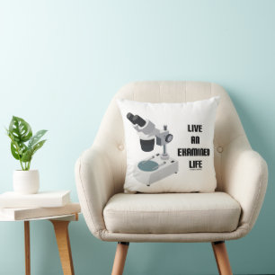 Coussin Microscope composé de conseils pour vivre une vie