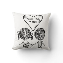 coussin mignon à couple