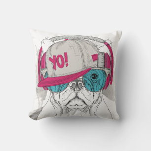 Coussin mignon Bulldog