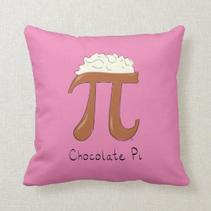 Coussin mignon de jour des maths pi du chocolat pi