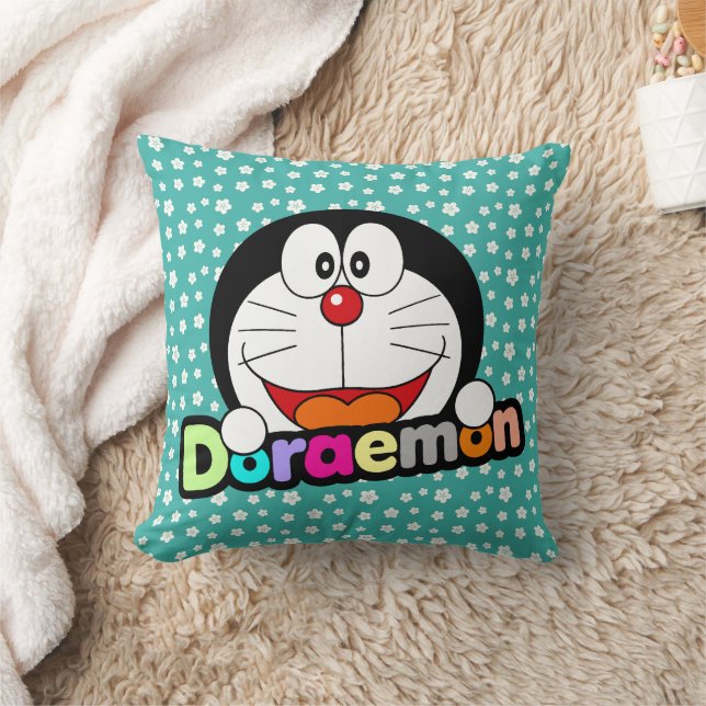 Coussin Mignon Kawaii Doraemon Anime Noir (Couverture)