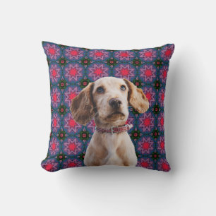 Coussin Mignon moderne cadeau photo Chiot Amoureux des chi