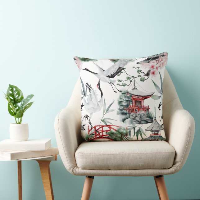 Coussin mignon oiseau carrelé motif (Chaise)
