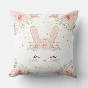 Coussin Mignon rougissent la crèche florale de bébé de