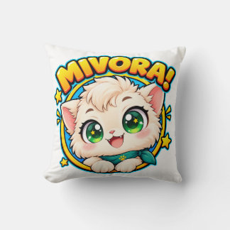 Coussin Mignon T-Shirt Mivora Anime Chat pour Tout-Petits