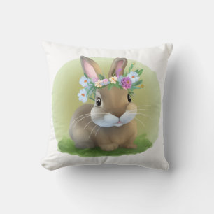 Coussin Mignonne Bunnyfor Pâques pour une humeur positive