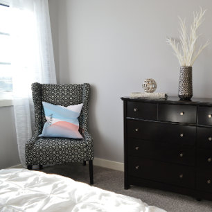 Coussin Mignonne couleur pastel bleu nom de corail Jeter o