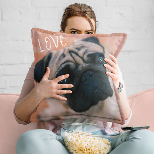 Coussin Mignonne Photo Chien Maman Lover