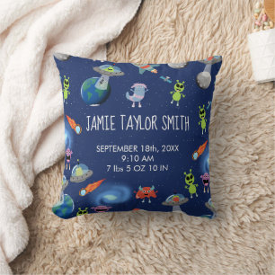 Coussin Mignons monstres aliens modernes statistiques de n