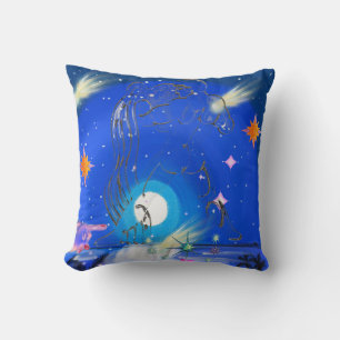 Coussin Mikitiez galaxie aquarius glow d'été