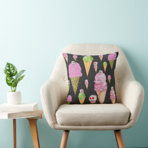 Coussin Mikitiez glace fête préférée été 