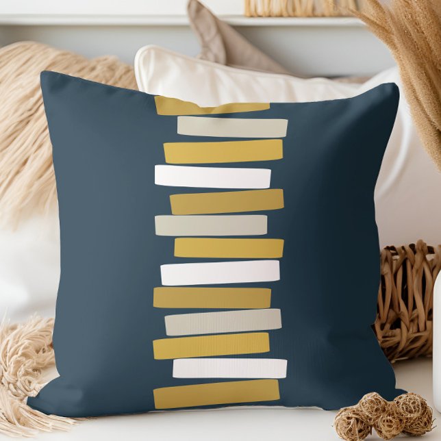 Coussin Milieu du siècle moderne Atomique Blocs empilés Ma (Créateur téléchargé)