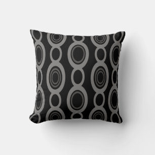 Coussin Milieu du siècle Moderne Liens Noirs