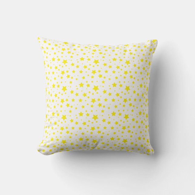 Coussin Mille petites étoiles jaunes (Recto)