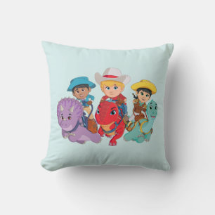Coussin Min et Clover Dino Ranch