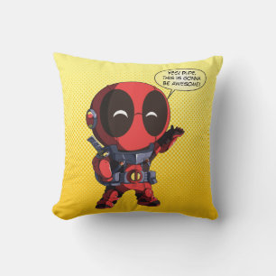 Coussin Mini Deadpool en armure