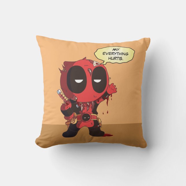 Coussin Mini Survivant de Deadpool (Recto)
