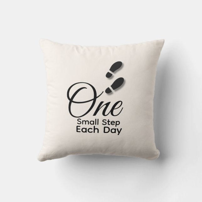 Coussin Minimal Motivational Throw Pillow-Home Decor (Verso)