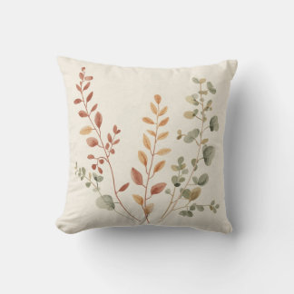 Coussin Minimalist Botanical Branches Decorative Pillow