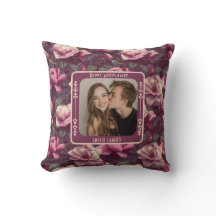 Minimalist Parents 1St Anniversary Throw Pillow 