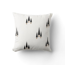 Minimaliste de l'arbre de Noël noir et blanc