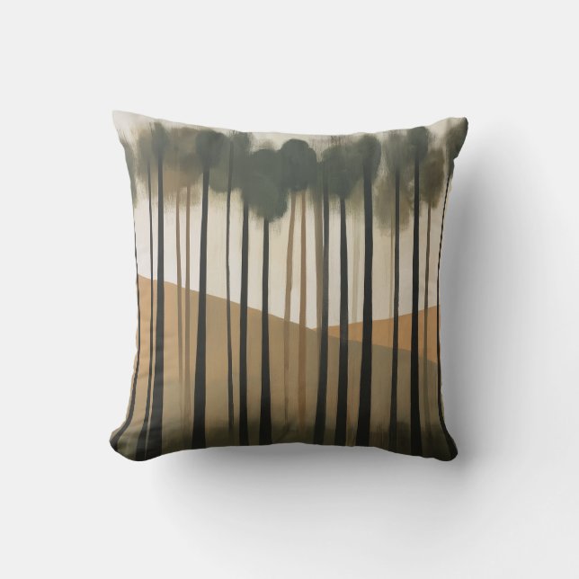 Coussin minimaliste des collines forestières (Recto)