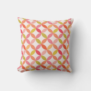Coussin Minimaliste moderne milieu du XXe siècle rose 